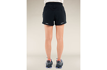 Image of Icebreaker Merino Blend 125 ZoneKnit Speed 3 Shorts - Womens, Black, Small, IB0A56XM001S