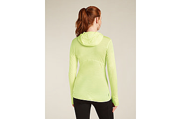 Image of Icebreaker Merino Blend 200 RealFleece Descender LS Zip Hoodie - Women's, Citrine, Large, IBBA56YN0ABL