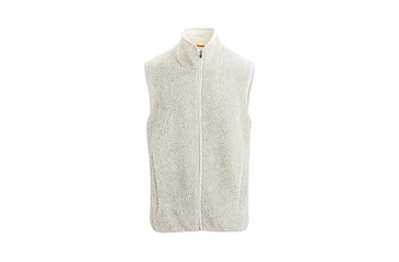 Image of Icebreaker RealFleece Merino High Pile Vest - Mens, Ecru Heather/Snow, Extra Large, IB0A56NZ227XL