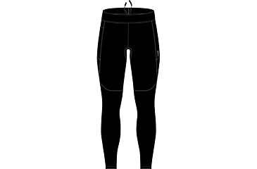 Image of Icebreaker Speed Winter Tights - Mens, Black, Extra Large, IB0A56UT001XL