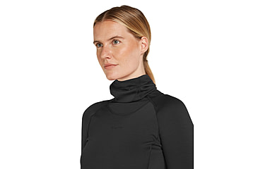 Image of Icebreaker Women 300 MerinoFine Polar LS Roll Neck, Black, M, IB0A5755001M