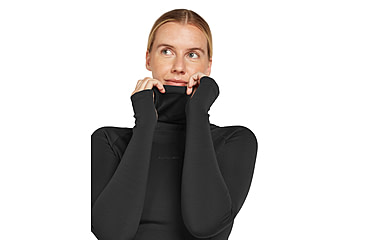 Image of Icebreaker Women 300 MerinoFine Polar LS Roll Neck, Black, M, IB0A5755001M
