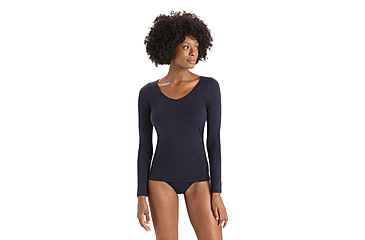 Image of Icebreaker Women Merino 150 Siren LS Sweetheart, Midnight Navy, S, IB103194401S