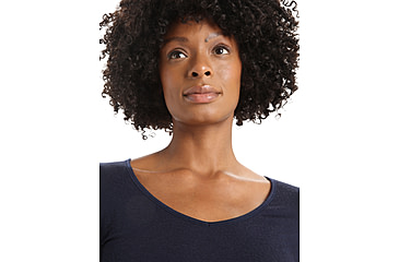 Image of Icebreaker Women Merino 150 Siren LS Sweetheart, Midnight Navy, S, IB103194401S