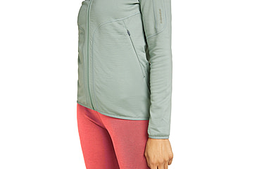 Image of Icebreaker Women Merino 560 Realfleece Elemental LS Zip Hoodie, Moss, L, IBBA56SS01GL