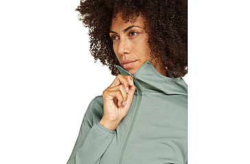 Image of Icebreaker Women Merino 560 Realfleece Elemental LS Zip Hoodie, Moss, L, IBBA56SS01GL