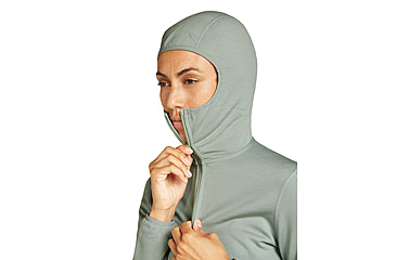 Image of Icebreaker Women Merino 560 Realfleece Elemental LS Zip Hoodie, Moss, L, IBBA56SS01GL