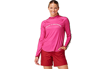 Image of Krimson Klover Hallie Hoodie Sunshirt - Womens, Outside, Small, S24603-955-S