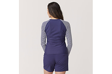 Image of Krimson Klover Mae Swimshirt - Womens, Stripe Indigo, Large, S24126-917-L