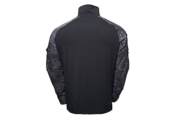 Image of Kryptek Tactical Long Sleeve Zip - Mens, Black/Typhon, Small, 19TACZLSBKT3