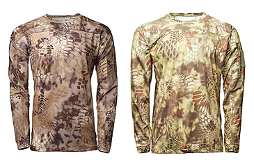 Image of Kryptek Valhalla Men's Long Sleeve Crew Shirt, Highlander, Mandrake