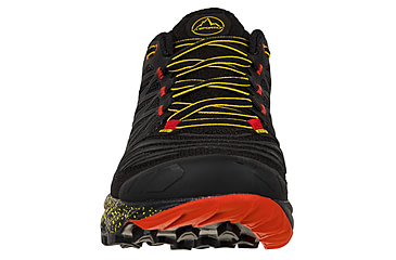 Image of La Sportiva Akasha II Running Shoes - Mens, Black/Yellow, 40.5, 56A-999100-40.5
