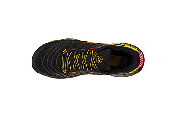Image of La Sportiva Akasha II Running Shoes - Mens, Black/Yellow, 40.5, 56A-999100-40.5