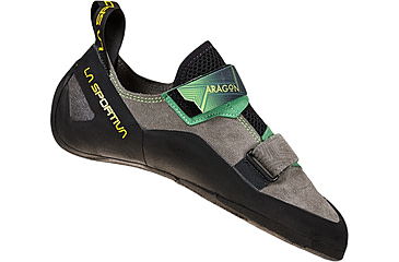 Image of La Sportiva Aragon Climbing Shoes - Mens, Clay/Jasmine Green, 45, ZFCS022-G09E17-45