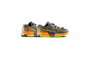 Image of La Sportiva Bushido II Jr Shoes - Kids, Carbon/Hawaiian Sun, 27, 56L-900208-27