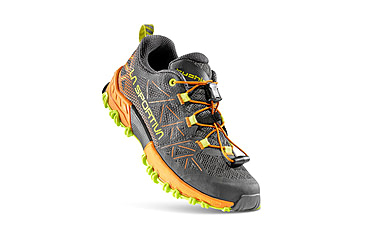 Image of La Sportiva Bushido II Jr Shoes - Kids, Carbon/Hawaiian Sun, 27, 56L-900208-27