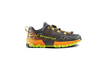 Image of La Sportiva Bushido II Jr Shoes - Kids, Carbon/Hawaiian Sun, 27, 56L-900208-27