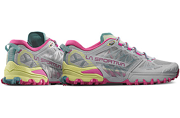 Image of La Sportiva Bushido III Wide GTX Road Running Shoes - Womens, Moon/Springtime W, 42, 56V-913411W-42