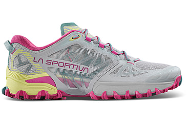 Image of La Sportiva Bushido III Wide GTX Road Running Shoes - Womens, Moon/Springtime W, 42, 56V-913411W-42