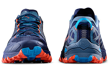 Image of La Sportiva Bushido III Wide Road Running Shoes - Mens, Deep Sea/Cherry Tomato W, 44.5, 56U-643322W-44.5