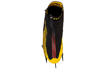 Image of La Sportiva Mega Ice Evo Climbing Shoes - Mens, Black/Yellow, 43, ZFCS031-K00Y00-43