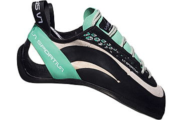 Image of La Sportiva Miura Climbing Shoes - Womens, White/Jade Green, 39, ZFCS011-W00E04-39