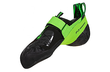 Image of La Sportiva Skwama Vegan Climbing Shoes - Mens, Black/Flash Green, 42.5, ZFCS032-K00E24-42.5