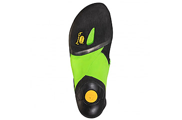 Image of La Sportiva Skwama Vegan Climbing Shoes - Mens, Black/Flash Green, 42.5, ZFCS032-K00E24-42.5