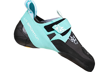 Image of La Sportiva Skwama Vegan Shoes - Womens, Carbon/Turquoise, 35, ZFCS033-G00B16-35