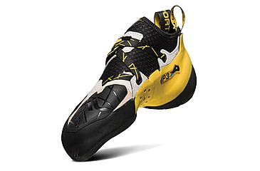 Image of La Sportiva Solution Climbing Shoes - Mens, White/Yellow, 43.5, ZFCS013-W00Y00-43.5