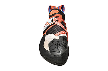 Image of La Sportiva Solution Climbing Shoes - Womens, White/Lily Orange, 37, ZFCS014-W00O03-37