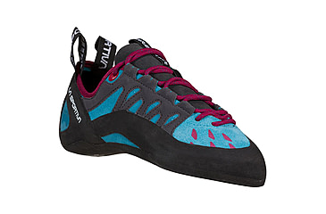 Image of La Sportiva Tarantulace Climbing Shoes - Womens, Topaz/Red Plum, 41.5, 30M-624502-41.5