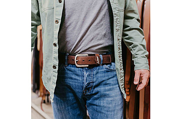 Image of Lejon Big Fish Leather Belt - Mens, Mocha, 32, VB-66232-32