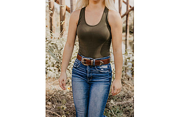 Image of Lejon Dakota Leather Belt - Womens, Peanut, Extra Small, VB-63883-XS