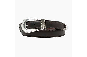 Image of Lejon Magnolia Leather Belt - Womens, Dark Chocolate, Small, VB-10002-S