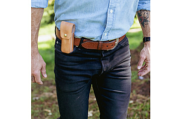 Image of Lejon Outrider EDC Leather Belt, Brown, 42, VB-66434-42