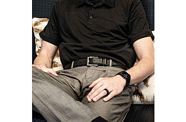 Image of Lejon The Beveled Edge Leather Belt - Mens, Black, 44, L-14331-44