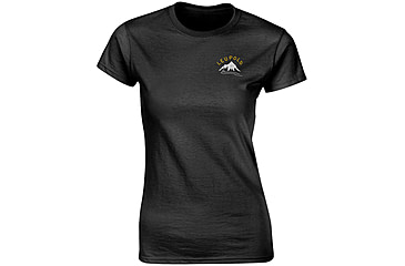 Image of Leupold Keep It Public Premium Short Sleeve Shirt - Womens, Cotton/Poly Blend, Black, Large 175183