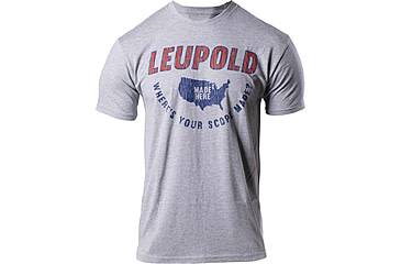 Image of Leupold Made Here Tee - Mens, Dark Heather, Large, 180433