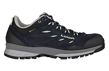 Image of Lowa Delago GTX Lo Hiking Shoes - Womens, Navy/Milky Green, 7.5, 197827047643