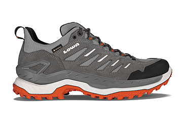 Image of Lowa Innovo GTX Lo Hiking Shoes- Mens, Grey/Flame, 11.5, 197827043447