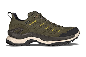 Image of Lowa Innovo GTX Lo Hiking Shoes- Mens, Olive/Amber Green, 11.5, 197827043324