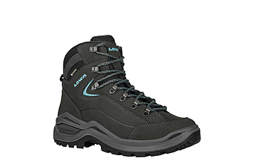 Image of Lowa Renegade Evo GTX Mid Ws - Womens, Asphalt/Turquoise, 7, 197827027232