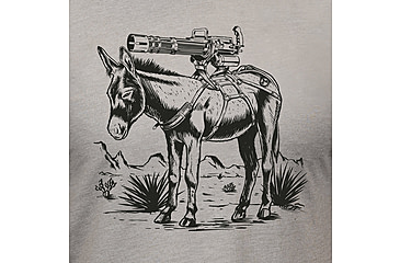 Image of Magpul Industries Burro CVC Graphic T-Shirts - Mens, Stone Gray Heather Cotton/Polyester Short Sleeve, Medium, MAG1528-041-M