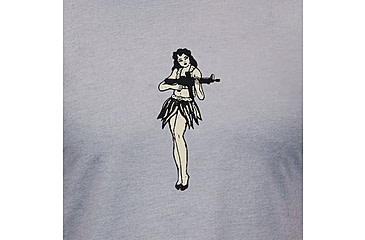 Image of Magpul Industries Hula Girl CVC Graphic T-Shirts - Mens, Charcoal Gray Cotton/Polyester Short Sleeve, XL, MAG1117-010-XL