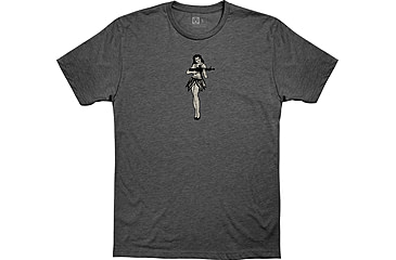 Image of Magpul Industries Hula Girl CVC T-Shirt, Charcoal Heather, 2XL, MAG1117-011-2XL