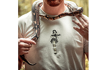 Image of Magpul Industries Hula Girl CVC T-Shirt, Stone Gray, Small, MAG1117-039-S