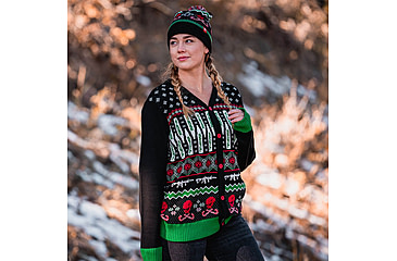 Image of Magpul Industries Ugly Christmas Sweater Button Down, Krampus, Small, MAG1198-BLK-S