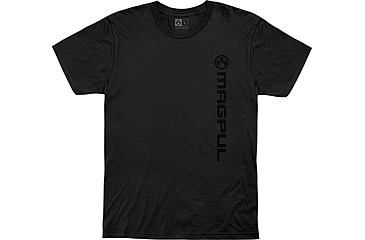 Image of Magpul Industries Vert Logo Cotton T-Shirt, Black, XL, MAG1113-001-XL