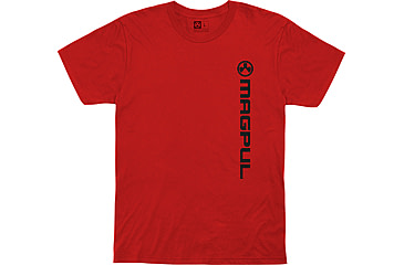 Image of Magpul Industries Vert Logo Cotton T-Shirt, Red, 3XL, MAG1113-610-3XL